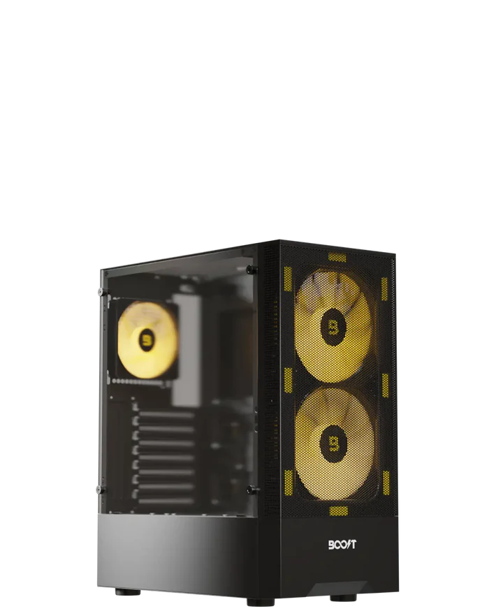 Boost Casing Enclosure Pro Series P100 with 3 ARGB Fans Boost Casing Enclosure Pro Series P100 with 3 ARGB Fans